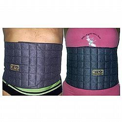 Cinta Abdominal Unisex 130x30cm, Magnética E Infravermelho Longo